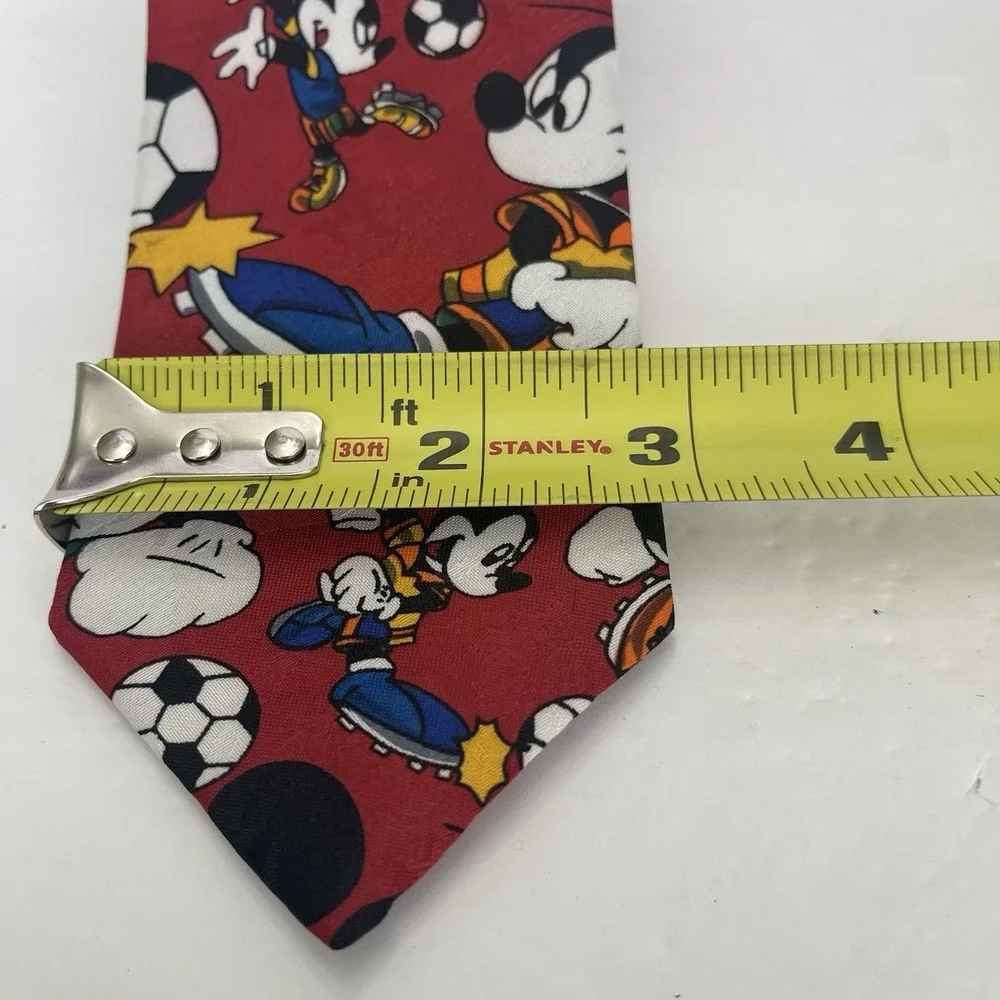 Vintage Mickey Unlimited Mens Soccer Tie Sports Balance Inc Disney The Tie Works